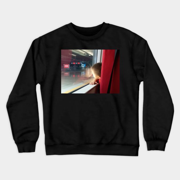 Traveling child Crewneck Sweatshirt by Stephfuccio.com